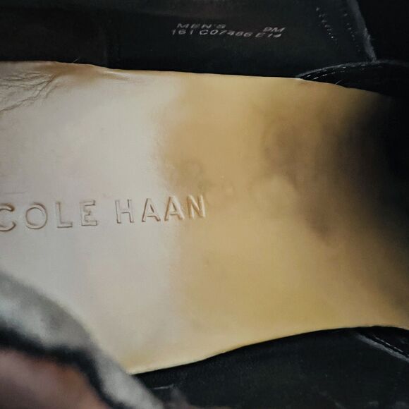 🎉Clearance🎉Cole Haan Zeno Driving Loafers Boots Brown Old Worn Leather 9M - Picture 7 of 8